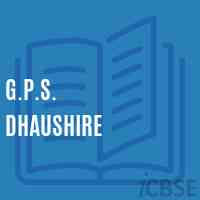 G.P.S. Dhaushire Primary School Logo