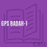 Gps Badah-1 Primary School Logo