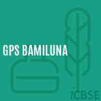 Gps Bamiluna Primary School Logo