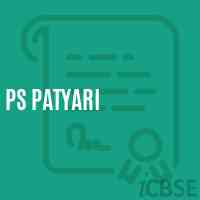 Ps Patyari School Logo