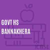 Govt Hs Bannakhera Secondary School Logo