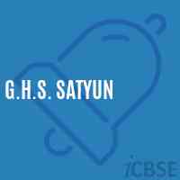 G.H.S. Satyun Secondary School Logo