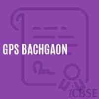 Gps Bachgaon Primary School Logo