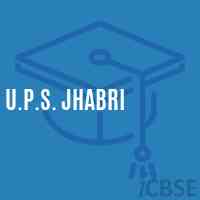 U.P.S. Jhabri Middle School Logo
