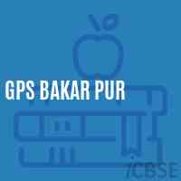 Gps Bakar Pur Primary School Logo