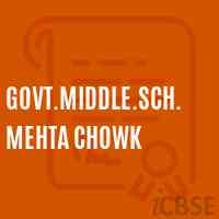 Govt.Middle.Sch.Mehta Chowk Middle School Logo