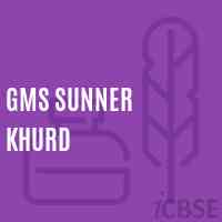 Gms Sunner Khurd Middle School Logo