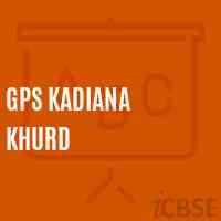 Gps Kadiana Khurd Primary School Logo
