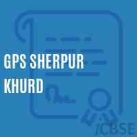 Gps Sherpur Khurd Primary School Logo