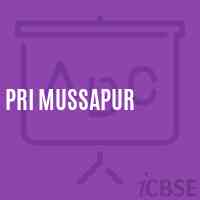 Pri Mussapur Primary School Logo