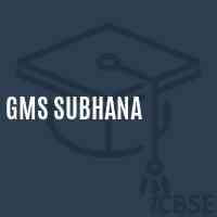 Gms Subhana Middle School Logo