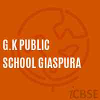 G.K Public School Giaspura Logo