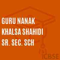 Guru Nanak Khalsa Shahidi Sr. Sec. Sch High School Logo