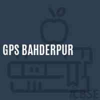 Gps Bahderpur Primary School Logo