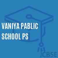 Vaniya Pablic School Ps Logo
