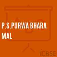 P.S.Purwa Bhara Mal Primary School Logo