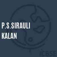P.S.Sirauli Kalan Primary School Logo