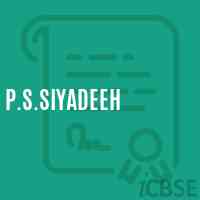 P.S.Siyadeeh Primary School Logo