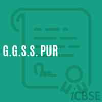 G.G.S.S. Pur Secondary School Logo