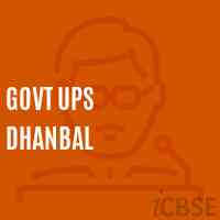 Govt Ups Dhanbal Middle School Logo