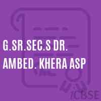 G.Sr.Sec.S Dr. Ambed. Khera Asp High School Logo