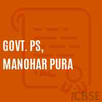 Govt. Ps, Manohar Pura Primary School Logo