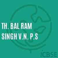 Th. Bal Ram Singh V.N. P.S Primary School Logo