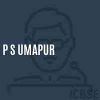 P S Umapur Primary School Logo