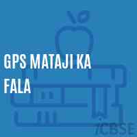 Gps Mataji Ka Fala Primary School Logo