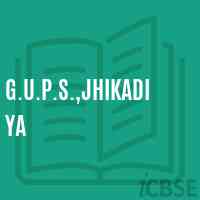 G.U.P.S.,Jhikadiya Middle School Logo