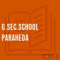 G.Sec.School Paraheda Logo