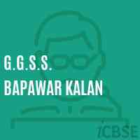 G.G.S.S. Bapawar Kalan Secondary School Logo