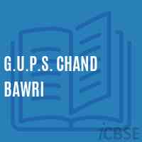 G.U.P.S. Chand Bawri Middle School Logo