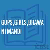 Gups,Girls,Bhawani Mandi Middle School Logo
