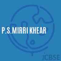 P.S.Mirri Khear Primary School Logo