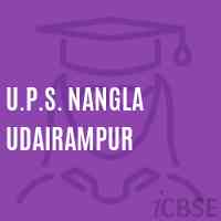 U.P.S. Nangla Udairampur Middle School Logo