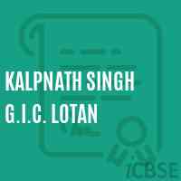 Kalpnath Singh G.I.C. Lotan High School Logo