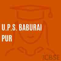 U.P.S. Baburai Pur Middle School Logo
