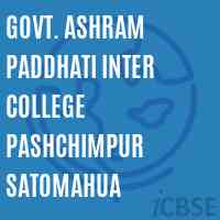 Govt. Ashram Paddhati Inter College Pashchimpur Satomahua Senior Secondary School Logo
