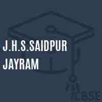 J.H.S.Saidpur Jayram Middle School Logo
