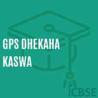 Gps Dhekaha Kaswa Primary School Logo