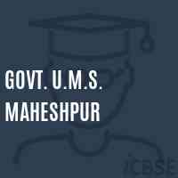 Govt. U.M.S. Maheshpur Middle School Logo