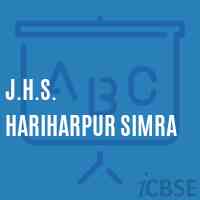 J.H.S. Hariharpur Simra Middle School Logo