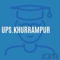 Ups.Khurrampur Middle School Logo