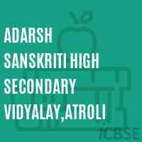 Adarsh Sanskriti High Secondary Vidyalay,Atroli High School Logo