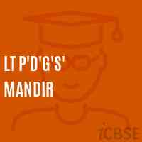 Lt P'D'G'S' Mandir Primary School Logo
