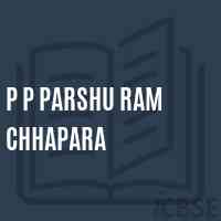 P P Parshu Ram Chhapara Primary School Logo