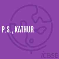 P.S., Kathur Primary School Logo