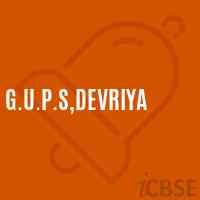 G.U.P.S,Devriya Middle School Logo
