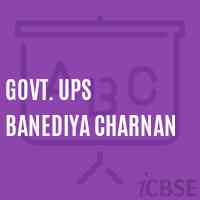 Govt. Ups Banediya Charnan Middle School Logo